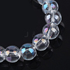 Electroplate Glass Beads Strands X-EGLA-Q062-10mm-A09-2