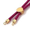 Half Finished Twisted Milan Rope Slider Bracelets FIND-G032-01G-11-3
