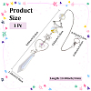 1Pc Alloy Planet Moon Hanging Ornaments AJEW-CN0001-06-2