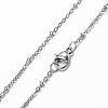 Tarnish Resistant 304 Stainless Steel Cable Chain Necklaces NJEW-P147-06P-3