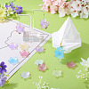 120Pcs 8 Colors Acrylic Bead Caps MACR-TA0002-59-7