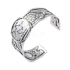 Constellation Alloy Open Cuff Bangles for Women Men LS-BJEW-C064-01AS-06-1