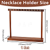 Wooden Necklace Organizer Display Stands ODIS-WH0331-20A-3