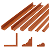 48Pcs 3 Styles Plastic Wall Skirting Strips KY-OC0001-62A-1