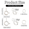 20Pcs 2 Styles Brass Spring Ring Clasps KK-YW0004-53-3