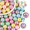 100Pcs Opaque Acrylic Beads OACR-PA0001-31C-6