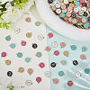 7Sets 7 Colors Initial Letter A~Z Alphabet Enamel Charms ENAM-ME0001-65-5
