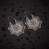 Bohemian Retro Style Alloy Dangle Hoop Earrings EJEW-TAC0003-01AS-3