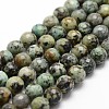 Natural African Turquoise(Jasper) Beads Strands G-D840-15-8mm-1