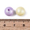 Textured Opaque Acrylic Beads OACR-N160-01B-3
