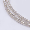 Electroplate Glass Beads Strands GLAA-F076-FR09-3