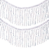 Beading Sequins Polyester Tassel Ribbons SRIB-WH0023-01B-1