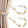 Wool Felt Pom Pom Ball Curtain Tiebacks HJEW-AB00571-1