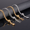 Unicraftale 304 Stainless Steel Slider Bracelet/Bolo Bracelets Making MAK-UN0001-02-2