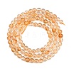 Natural Citrine(Heated) Beads Strands G-L659-A01-4mm-3