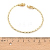 Brass Micro Pave Clear Cubic Zirconia Cuff Bangles for Women BJEW-B145-08G-02-2