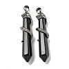 Natural Obsidian Pointed Big Pendants G-F766-07AS-08-1