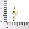 Brass Pave Clear Cubic Zirconia Connector Charms KK-M101-02E-G02-3
