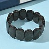 Natural Golden Sheen Obsidian Beads Stretch Bracelets for Women Men BJEW-I323-02N-2