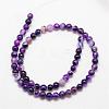 Natural Striped Agate/Banded Agate Bead Strands G-K166-13-6mm-04-2