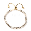 304 Stainless Steel Pave Clear Cubic Zirconia Tennis Bracelets BJEW-G754-03G-04-4
