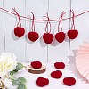 10Pcs Wool Felt Cabochons AJEW-SC0001-48-4