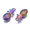 Rack Plating Rainbow Color Alloy Pendants PALLOY-S180-325-3
