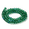 Transparent Electroplate Glass Beads Strands EGLA-A039-T2mm-L10-2