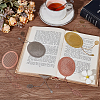 6Pcs 3 Colors Brass Bookmarks AJEW-PH0012-51-5