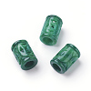 Natural Myanmar Jade/Burmese Jade Carved European Beads G-E418-28B-1