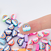 250pcs 10 Colors Handmade Polymer Clay Beads CLAY-DC0001-02-3