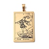 201 Stainless Steel Pendant STAS-B033-01G-22-1