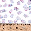 Transparent Spray Painted Glass Seed Beads SEED-L011-10A-19-4