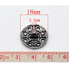 Zinc Alloy Shank Buttons BUTT-N0002-01AS-18mm-3