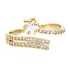 Exquisite Cubic Zirconia Star Cuff Ring RJEW-N035-056-NF-1