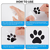 Gorgecraft 8 Sheets 4 Style Waterproof Heart & Bear Paw Pattern PET Car Decals Stickers STIC-GF0001-03C-3