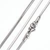 Tarnish Resistant 304 Stainless Steel Herringbone Chain Necklaces STAS-G083-07P-1