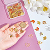 60Pcs 6 Styles Alloy Enamel Pendants FIND-ME0001-96-3