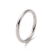 Non-Tarnish 201 Stainless Steel Simple Thin Plain Band Ring for Women RJEW-I089-27P-1