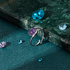 1Pc Sterling Silver Ring Components STER-BC0002-53A-5