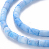 Opaque Baking Painted Crackle Glass Beads Strands FGLA-T004-01H-3