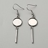 314 Stainless Steel Earring Hooks STAS-WH0046-01B-1