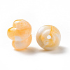 Two Tone Opaque Acrylic Beads OACR-P013-31E-3