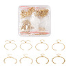 16Pcs 4 Style Adjustable 304 Stainless Steel Chain Link Bracelets Making AJEW-TA0001-24-10