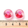 Transparent Acrylic European Beads TACR-P009-C01-11-3