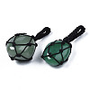 Natural Green Aventurine Pendants G-N0326-93H-2
