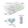 40Pcs UV Plating Rainbow Iridescent Acrylic Beads OACR-FS0002-25-4