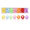 245Pcs 7 Colors Opaque Acrylic Beads MACR-YW0001-76A-1