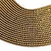 Electroplate Glass Beads Strands GL-CBAA615-01F-3