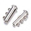 304 Stainless Steel Slide Lock Clasps X-STAS-G071-50P-3